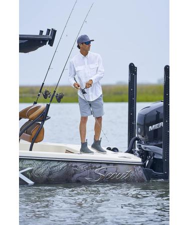 HUK Men's Rogue Wave Shoe | High-Performance Fishing & Deck Boot Rain 11 Grey - New - Buy Online on GoSupps.com