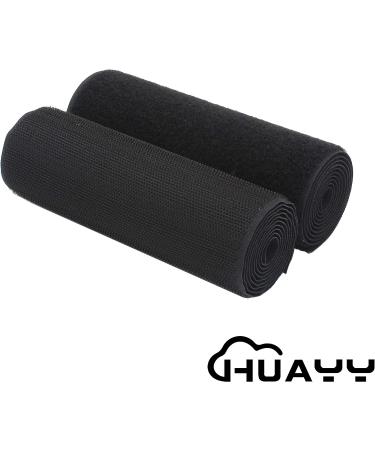 HUAYY 6 x 1yd Sew on Hook and Loop Nylon Strips Fabric - Black - Buy Online on GoSupps.com