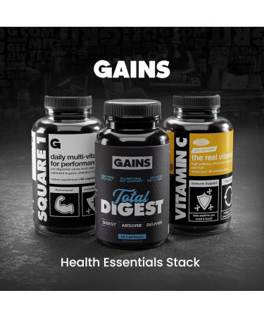 Gains in Bulk Elevated Nootropic Herbal Energy Supplements with Ginkgo Biloba B Vitamins DMAE Clean Energy & Focus Supplement Supports Digestive Health Cognitive Brain Health Vegan 60 Capsules - Buy Online on GoSupps.com