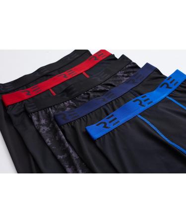 Real Essentials Men's Compression Shorts 5-Pack - Quick Dry Performance Active Underwear - Large Set G - Buy Online on GoSupps.com