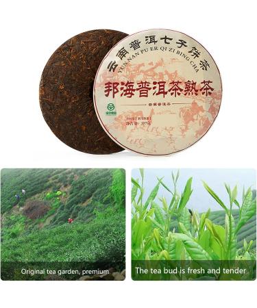 BROLEO Boiled Puer Tea Cake Boiled Puer Tea Leaf Moderate Tightness Light Brown Fragrant Rosy Translucent for Teahouse - Buy Online on GoSupps.com
