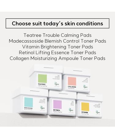 Teatree Calming Toner Pads | Vegan Acne Treatment | 120 Soothing Face Gauze Pads for Sensitive Skin - Buy Online on GoSupps.com