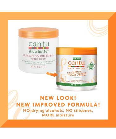 Cantu Leave-In Conditioning Repair Cream 453g - Nourishing Hair Treatment (1 Pack) - Buy Online on GoSupps.com