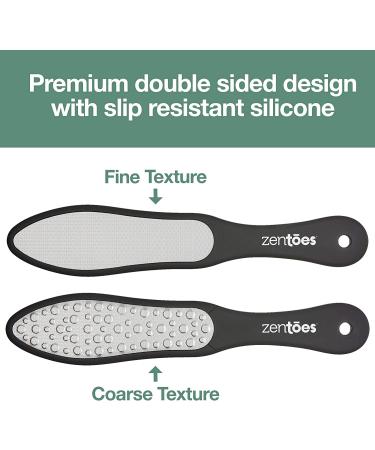 ZenToes Metal Foot File Rasp for Home Pedicure Callus Removal - Double Sided Fine/Coarse - Smooth Feet Guaranteed - Buy Online on GoSupps.com
