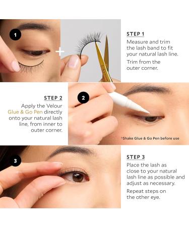 Velour Plant Fibre Lash Extension Kit | Luxurious Vegan False Lashes | Reusable Eyelashes with Adhesive | Lightweight & Comfortable for All Eye Shapes - Buy Online on GoSupps.com