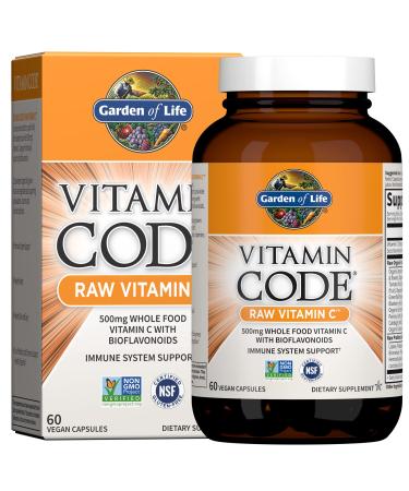 Garden of Life Vitamin Code Raw Vitamin C 60 Capsules