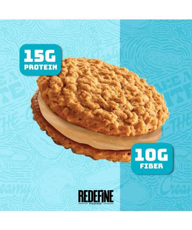 Redefine Foods Oatmeal Protein Pie SKIPPY Peanut Butter - 8 Count - 15g of Protein Per Serving - Non-GMO - Buy Online on GoSupps.com