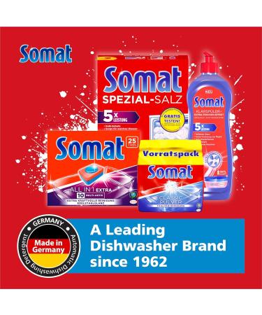 Somat Classic Powder Dishwasher Cleaner - 1.2 kg Bulk Pack for Daily Cleaning | International Shipping Available - Buy Online on GoSupps.com