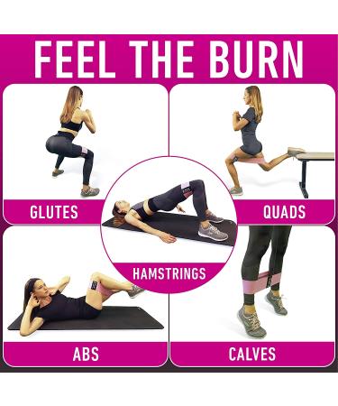 Vergali Fabric Booty Bands for Women - Set of 4 for Butt & Leg Workouts - Buy Online on GoSupps.com