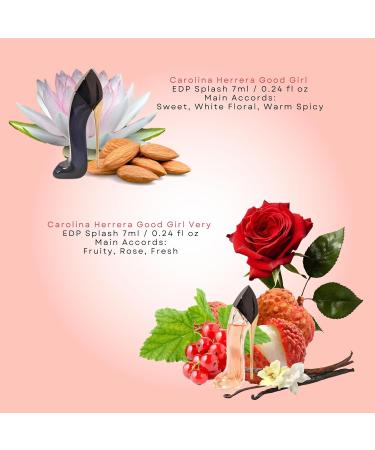 Carolina Herrera Good Girl Perfume for Women 4 Pc Mini Splash Gift Set GoodGirl+Very GoodGirl+GoodGirl Blush+Blush Elixir 0.24 Ounce (Pack of 4) - Buy Online on GoSupps.com