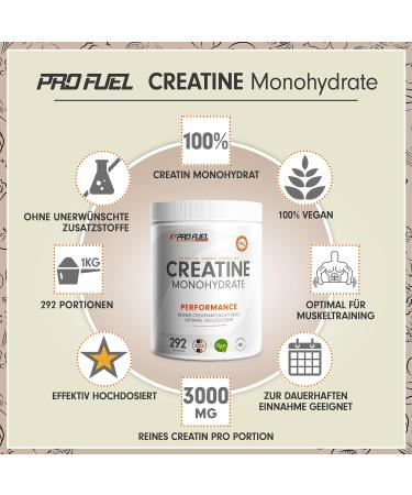 Pure Micronized Creatine Monohydrate Powder 1kg - 100% Vegan High-Dose Additive-Free Supplement for Optimal Performance - Buy Online on GoSupps.com