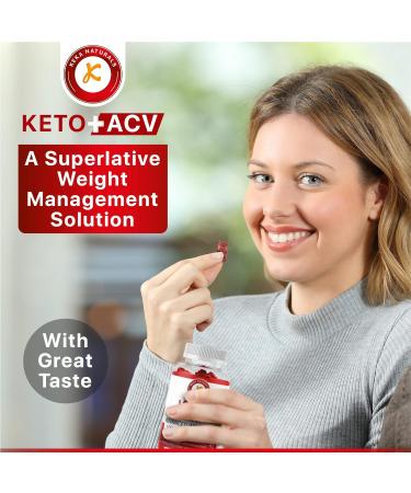 ACV Keto Gummies for Weight Loss - Fat Management with Apple Cider Vinegar - Low Carb & Sugar - Detox Cleanse with Beet Root & B12 - 60 pcs - Buy Online on GoSupps.com