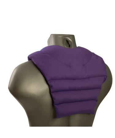 Neck pillow with back part - purple - cherry stone pillow - neck pillow - back heat pad cherry stones