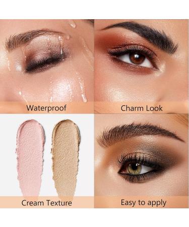 Enfuntins Shimmer Cream Eyeshadow Stick - Rose Gold Glitter Eyeshadow Crayon Pencil - Buy Online on GoSupps.com
