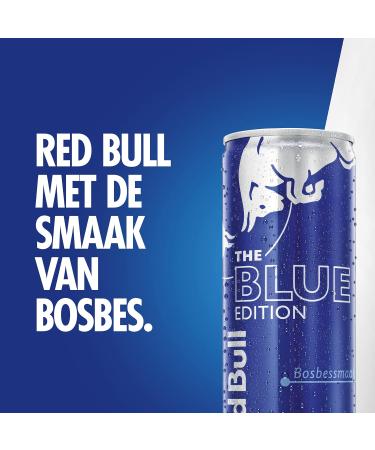 Red Bull Nederland BV Red Bull Energy Drink Blue Edition Blueberry Flavor 12pack 12 x 250ml I Energy Drink with Fruity Blueberry Flavor I Stimulates Body and Mind - Buy Online on GoSupps.com