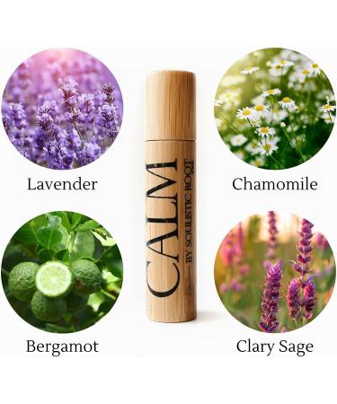 Calm Essential Oil Roller 10ml Glass Roller for Stress Relief - Aromatherapy Blend for Women | Soulistic Root - Buy Online on GoSupps.com
