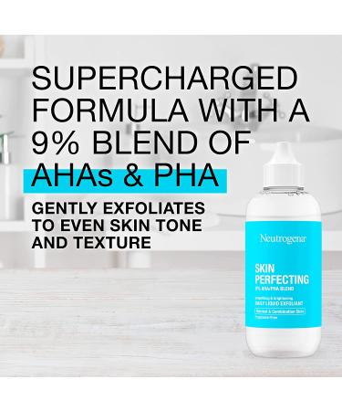 Neutrogena Skin Perfecting Daily Liquid Exfoliant for Normal & Combination Skin - Fragrance-Free 4 fl oz - Buy Online on GoSupps.com