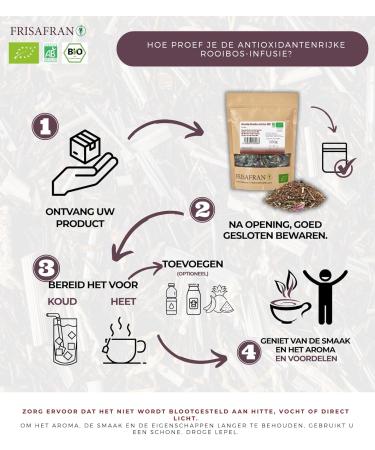 FRISAFRAN Bio Bulk antioxidant Rooibos Infusion 200g rooibos roibos Relaxing drink Sensory experience Unique taste Natural infusion Loose leaves Nutritious Moisturizing Antioxidant Rooibos 200g - Buy Online on GoSupps.com