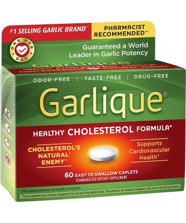 Garlique 60 Caplets - 2 Pack, 120 Tablets - Boost Heart Health and Immunity - Buy Online on GoSupps.com