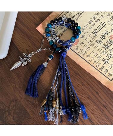 Buy Handmade Chinese Tibetan Bracelet | OralGos Colorful Tassel Bangle - Ethnic Theme Jewelry - Buy Online on GoSupps.com
