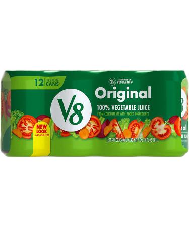 V8 Original 100% Vegetable Juice 11.5 Ounce Can (Pack of 12) - Tomato Blend, 11.5 Fl Oz - Buy Online on GoSupps.com