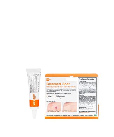 Cicamed Scar Treatment - Old & New Scar Removal Repair Correcting Gel - Flexible Clear - Medical Grade Silicone for Face Body C-Sections Surgical Burn Acne - Clinically Tested