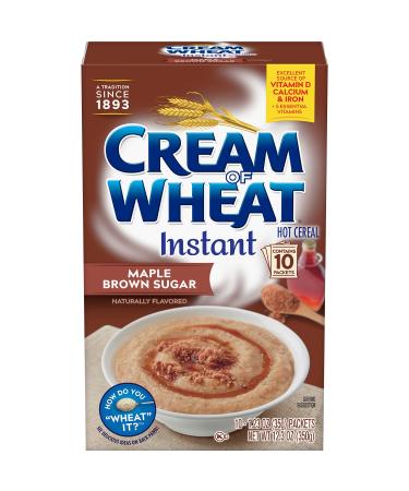 Cream of Wheat Instant Hot Cereal, Maple Brown Sugar, 1.23 Ounce (Pack of 10)