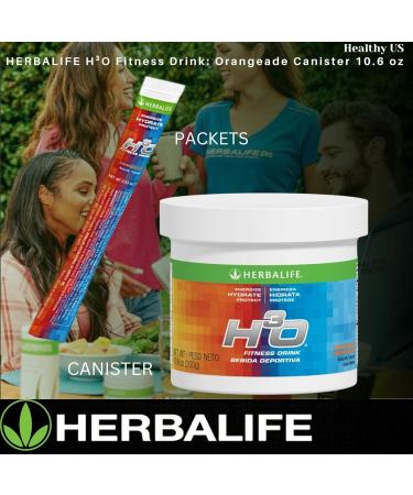 Herbalife H O Fitness Drink: Orangeade Canister 10.6 Oz (300g) Carbohydrate Blend for immediate Energy Energize Hydrate Protect Naturally Flavored - Buy Online on GoSupps.com