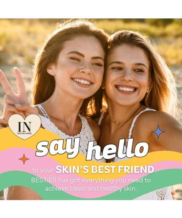 InstaNatural Besties Gentle Spray Toner - Hydrating Alcohol Free Vitamin C & Witch Hazel Breakout Control for Teens & Adults Citrus Scent 2 Fl Oz - International Shipping Available - Buy Online on GoSupps.com