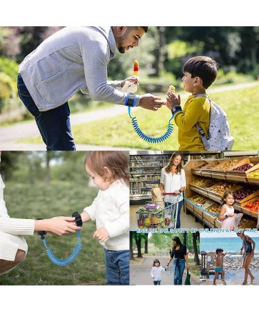 1.5M Toddler Leash & Wrist Strap for Walking | 360 Rotating Wrist Reins | Anti Lost Wrist Link for Kids | Elastic Wire Cord | Pink - Buy Online on GoSupps.com