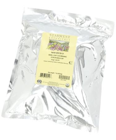 Starwest Botanicals Organic Basil Leaf CS - 1 lb (453.6 g) for Culinary & Health Uses - Buy Online on GoSupps.com