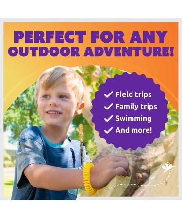Superband Mosquito Repellent Bracelets - Pack of 50, Deet-Free, Long-Lasting Waterproof Bug Repellent Bands for Adults & Kids - Yellow - Buy Online on GoSupps.com