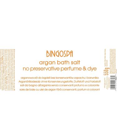 Buy BINGOSPA Argan Bath Salt 550g - Perfect for Whirlpool SPA Treatments & Peeling | International Shipping - Buy Online on GoSupps.com