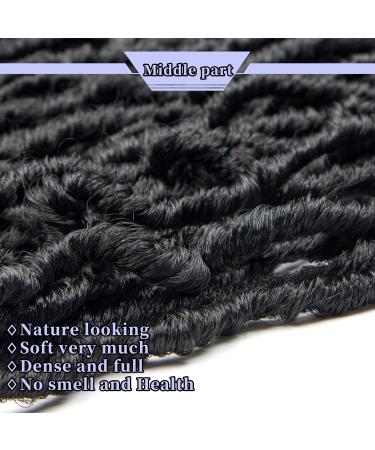 44 Inch Faux Locs Crochet Hair 6 Pack 1B - Soft Goddess Braiding Synthetic Hair - Buy Online on GoSupps.com