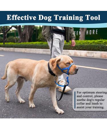 Dog Handlebar Harness - No Pull Soft Halter with Safety Clip for Heavy Pulling - Durable Training Gear for Medium & Large Dogs (Snout: 7-12.5) - Buy Online on GoSupps.com