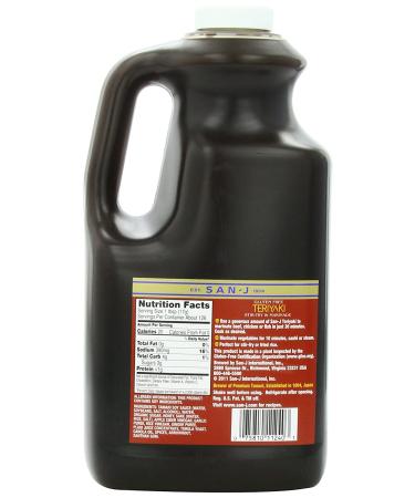 San-J Gluten-Free Teriyaki Sauce 64oz - Authentic Teriyaki Flavor (1 Pack) - Buy Online on GoSupps.com