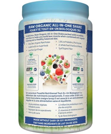 Garden of Life Raw All-in-One Nutritional Shake (Vanilla 28 servings) | Raw Organic Perfect Food Green Superfood (Original 207g) Shake + Raw Organic Vanilla 969 g (Pack of 1) - Buy Online on GoSupps.com