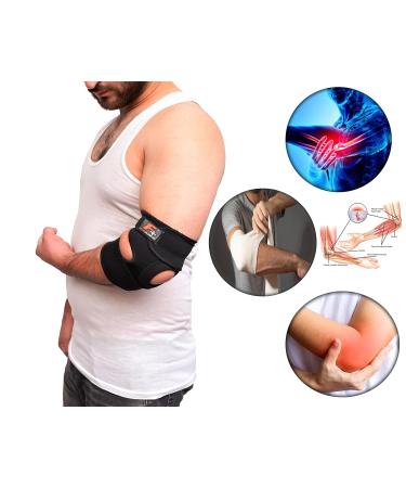 Adjustable Neoprene Elbow Brace for Golfers & Tennis Elbow | Sports Support Brace for Men & Women - Single Piece - Buy Online on GoSupps.com