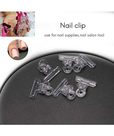 Weetack Rusian C Nail Clamps Clips Multifunctional Tool Acrylic Nails Pinchers Transparent Set of 6 - Buy Online on GoSupps.com