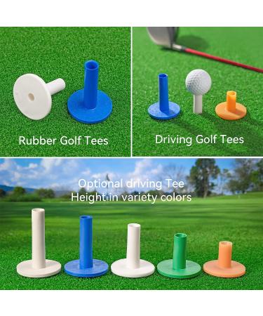 XMWangzi Golf Rubber Tees - 5 PCs for Driving, Putting, Chipping Practice | Suitable for Indoor & Outdoor Use with Golf Mats and Nets - Buy Online on GoSupps.com