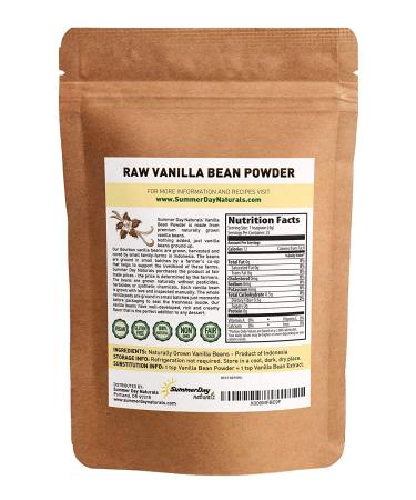 Premium Vanilla Bean Powder 3.53 Oz - Gluten-Free & Unsweetened - Extremely Fresh & Raw - Ground Moments Before Packaging - Buy Online on GoSupps.com