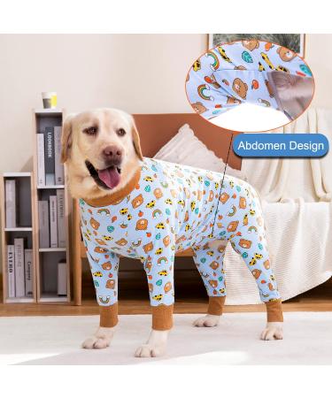 YeaPeeto 4XL Bear One-Divider Pajamas for Large & Medium Dogs - Relaxation Wound Protection Allergies Anti-Lick & Hair Loss Solution - Buy Online on GoSupps.com