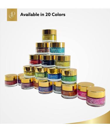 CJP Beauty Holographic Glitter Gel - Self-Adhesive & Quick-Dry Body Glitter - 92% Aloe Vera - For Body, Hair, Face, Eyes - 14g/0.49oz - Barby Mood - Buy Online on GoSupps.com