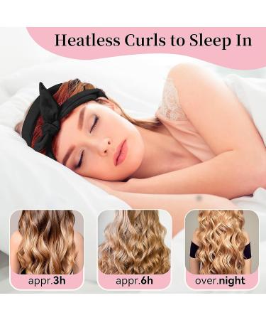 Heatless Curling Rod Headband - 60 Extra Long Soft Hair Curlers for No Heat Curls | Sleep-In Curls for Long & Medium Hair (Black - Buy Online on GoSupps.com