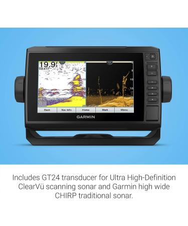 Garmin ECHOMAP UHD 73cv  7" Keyed-Assist Chartplotter with U.S. LakeVu g3 and GT24UHD-TM transducer - Buy Online on GoSupps.com