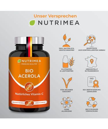Buy Acerola Organic Loop Tablets - 1000mg Natural Vitamin C | Vegan Cherry Tablets for Immune Support & Energy | Pure Acerola Cherry Extract - Buy Online on GoSupps.com
