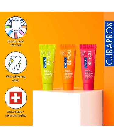 Curaprox BEYou Six Button Pack - 6 Toothpaste Trial Set & CS 5460 Toothbrush | International Shipping - Buy Online on GoSupps.com