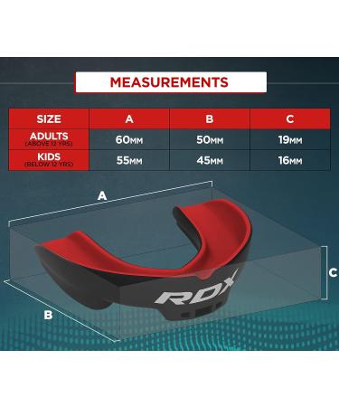 RDX Mouth Protection for Martial Arts | Tooth Protection for Sports | Ideal for MMA Kickboxing Football & More | Junior Size (Under 12) | Includes Storage Box - Buy Online on GoSupps.com
