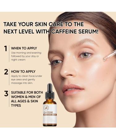 Retinol & Caffeine Eye Serum Retinol Serum for Face Under Eyes Anti-Wrinkle Collagen Serum Smoothing Firming Hydrating Reduces Puffiness Dark Circles & - Buy Online on GoSupps.com