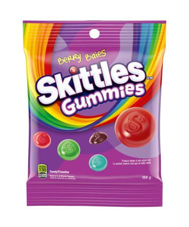 SKITTLES Wild Berry Gummy Candy Bulk Bags 164g (12 Packs) Berry Gummies Peg Bag